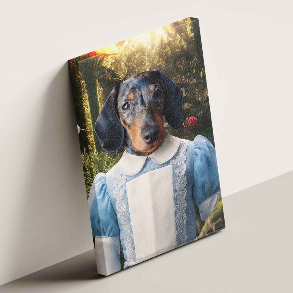 arany palástos uralkodó portré vakrámázott vászonkép (másolat)