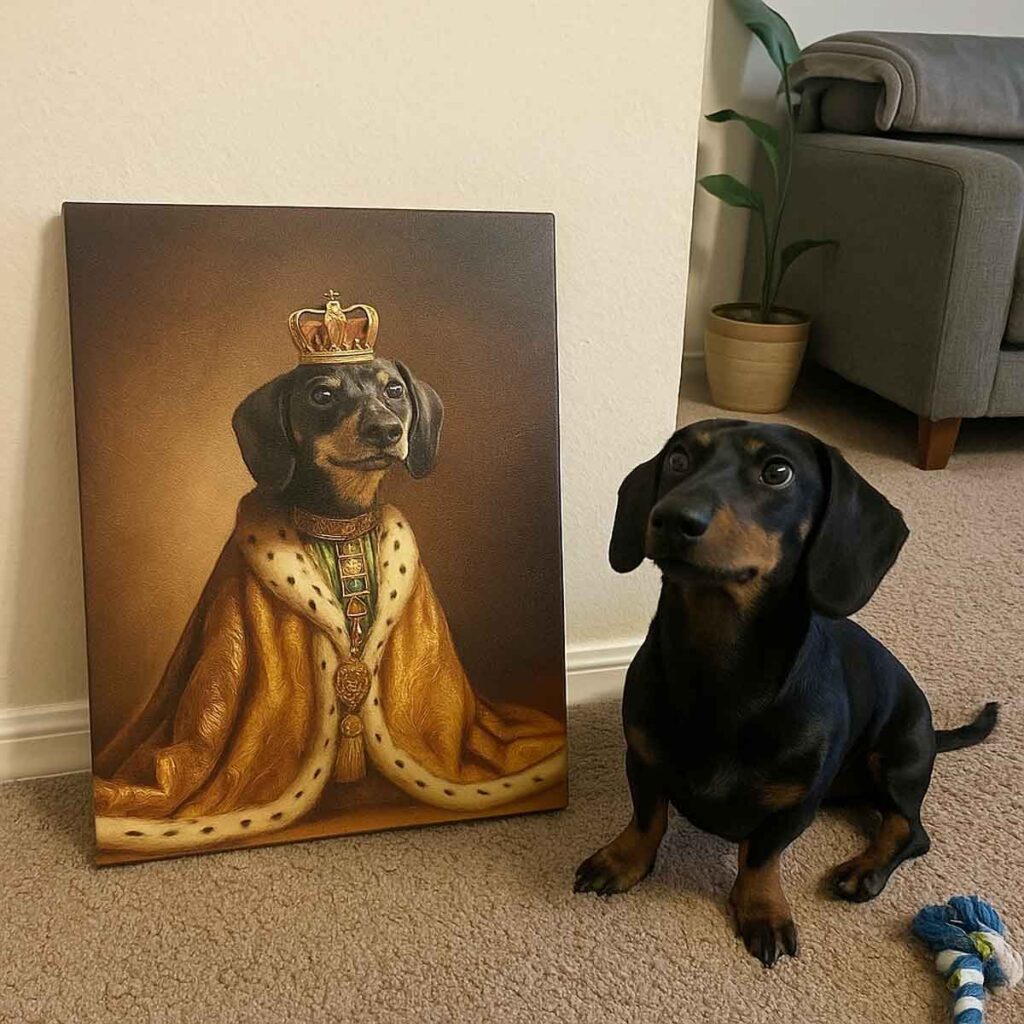 gróf portré vakrámázott vászonkép (másolat)