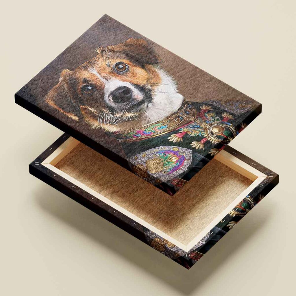 Úrhölgy portré vakrámázott vászonkép