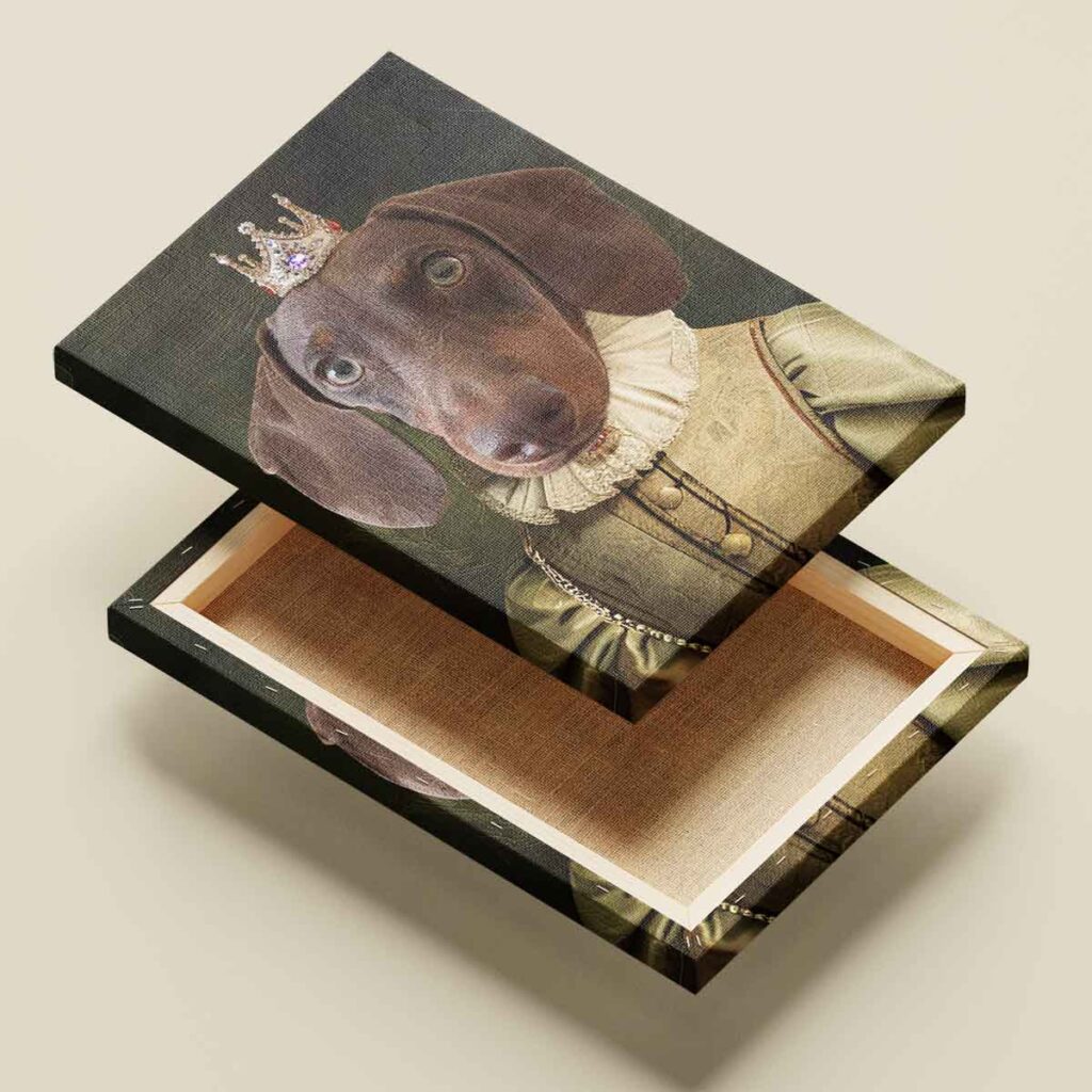 királnyő portré vakrámázott vászonkép