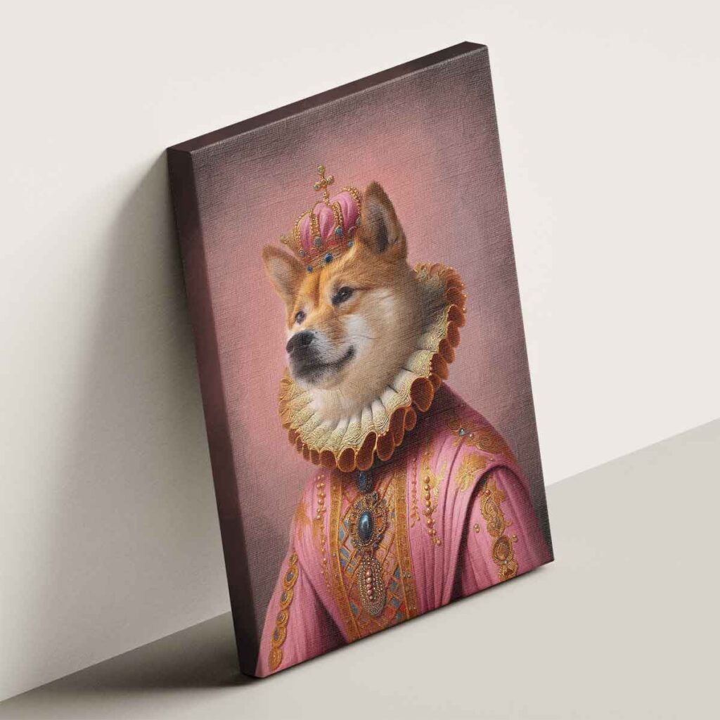 udvari kedvenc portré vakrámázott vászonkép (másolat)