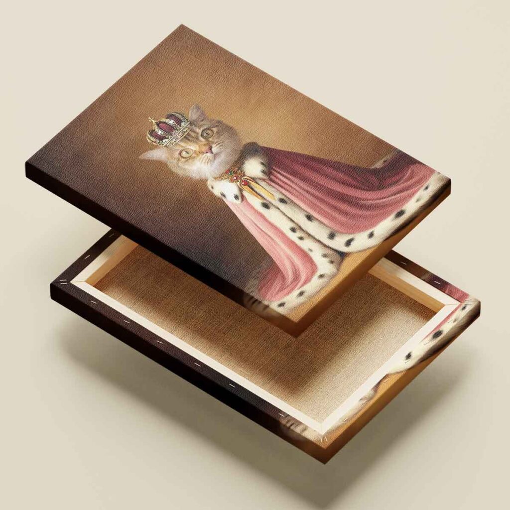 udvari kedvenc portré ii vakrámázott vászonkép (másolat)