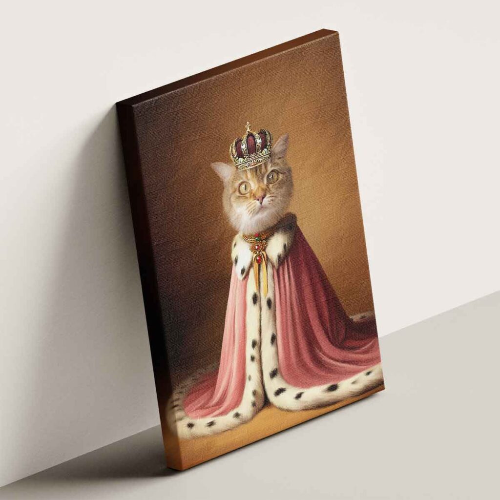 udvari kedvenc portré ii vakrámázott vászonkép (másolat)