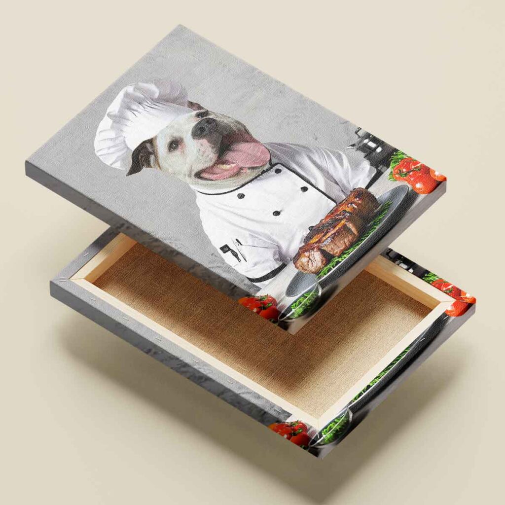 lovag portré vakrámázott vászonkép (másolat)