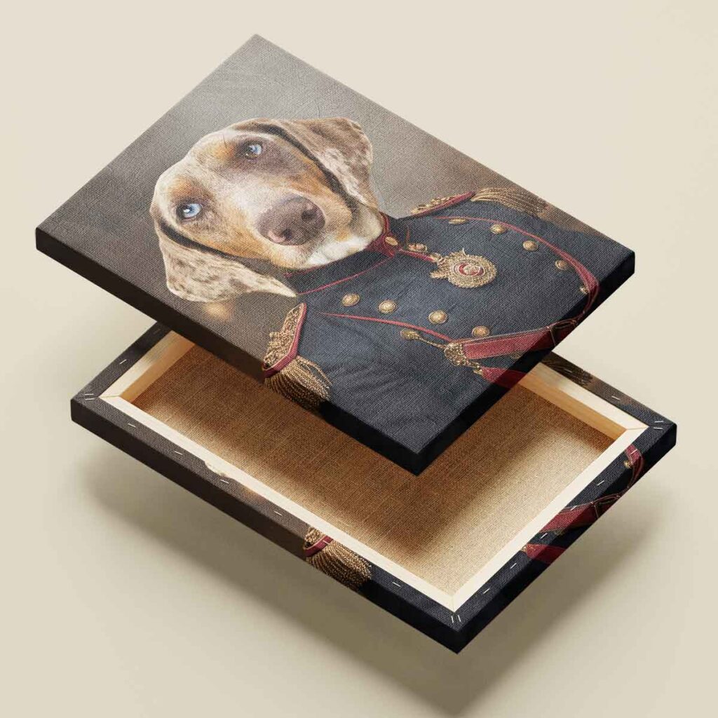 gróf portré vakrámázott vászonkép (másolat)