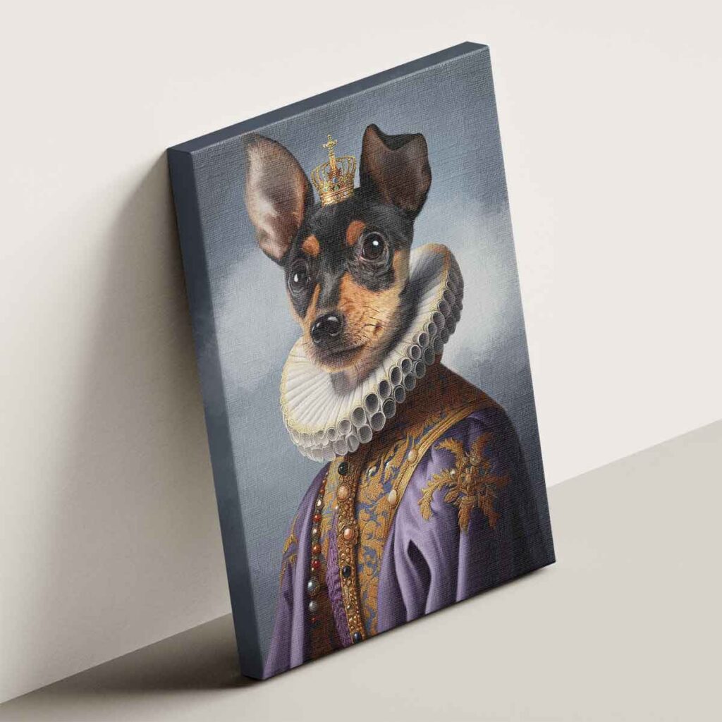 udvari kedvenc portré vakrámázott vászonkép