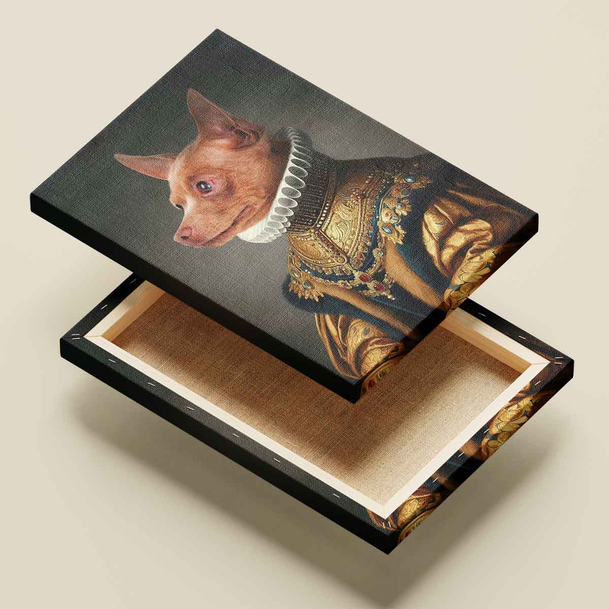 zöld palástos uralkodó portré vakrámázott vászonkép (másolat) zöld palástos uralkodó portré vakrámázott vászonkép (másolat)