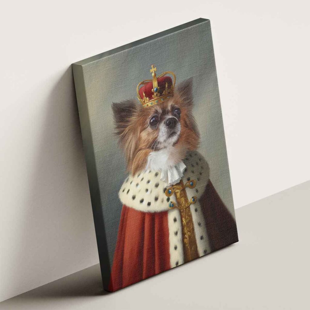 Úriember portré vakrámázott vászonkép (másolat)