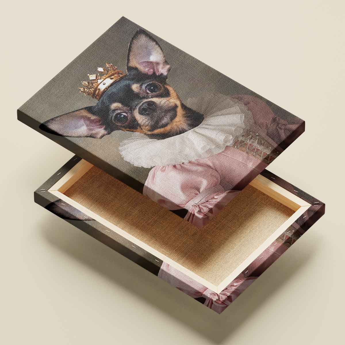 Úrhölgy portré vakrámázott vászonkép Úrhölgy portré vakrámázott vászonkép