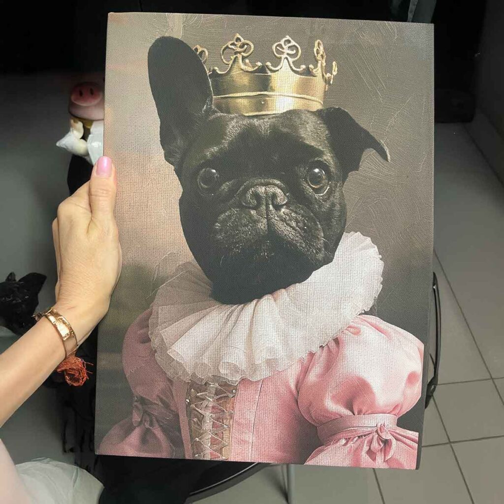 Úrhölgy portré vakrámázott vászonkép