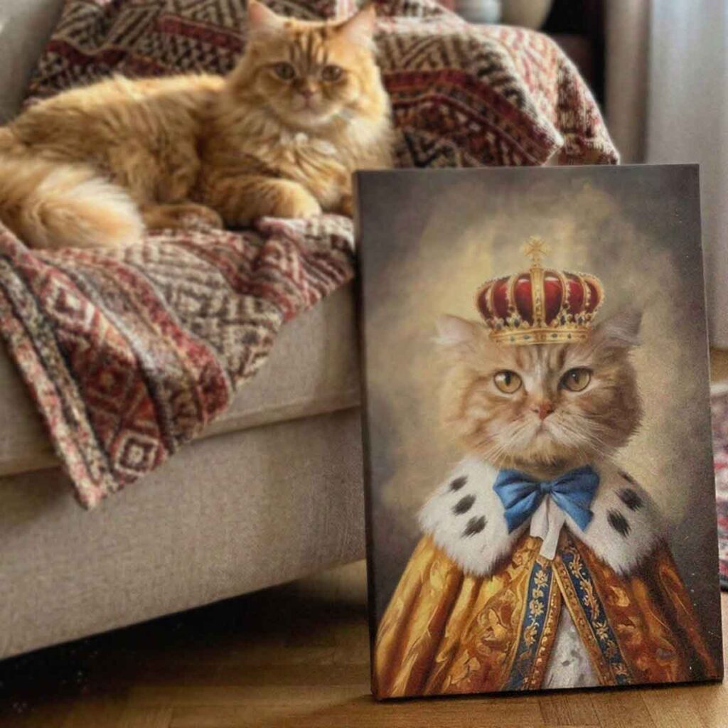 uralkodó ii portré vakrámázott vászonkép