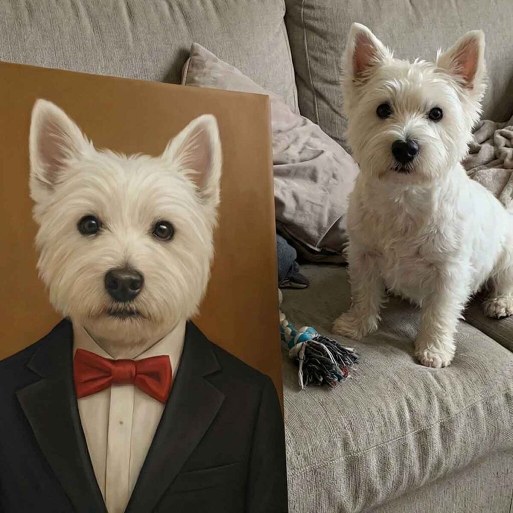 Úriember portré vakrámázott vászonkép