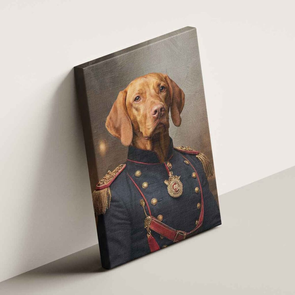 royal portré vakrámázott vászonkép